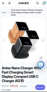 Anker Nano Travel Adapter (4-in-1, 100W, Smart Display), Mobile Phones ...