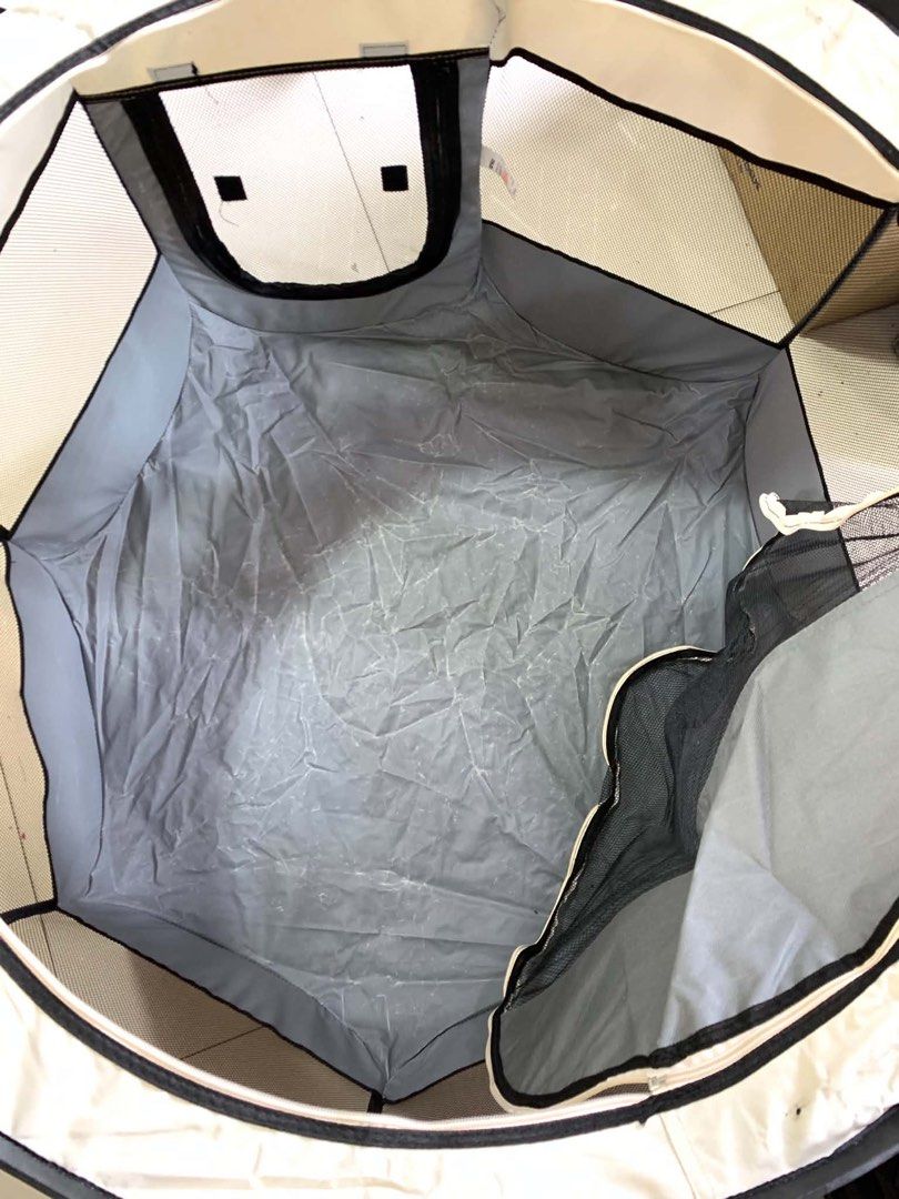 ANKO Foldable Medium Pet Playpen (Category: Homes & Other Pet Accessories) located in Pasay City. Submitted by meostore (Listing ID 1469641531, Image 3). Description: ANKO Foldable Medium Pet Playpen -Approx meas.: H 23” x D 32” (inches) -Brand: ANKO -Sizing: Medium - Large -Made of polyester lining material -Folds flat for quick storage and easy transport -Suitable for inside the house or use indoors -Iron wire/frame + breathable mesh panels NOT
