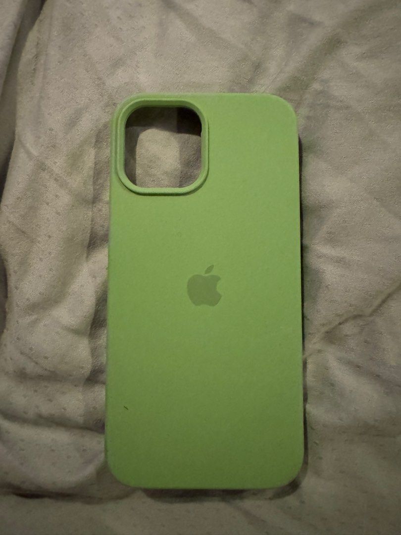 Apple 12 pro max silicone case - Green (Category: Cases & Sleeves) located in San Juan City. Submitted by gdl33 (Listing ID 1469671549, Image 1). Description: .