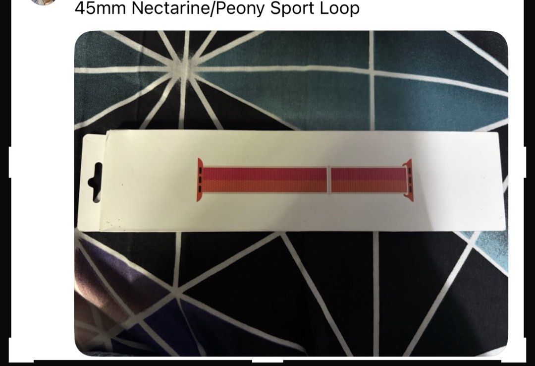 Apple Watch Strap 44mm & 45mm (Category: Wearables & Smart Watches) located in Muntinlupa City. Submitted by heynahhh (Listing ID 1469636483, Image 2). Description: Apple watch strap brand new 44mm & 45mm 800 each.