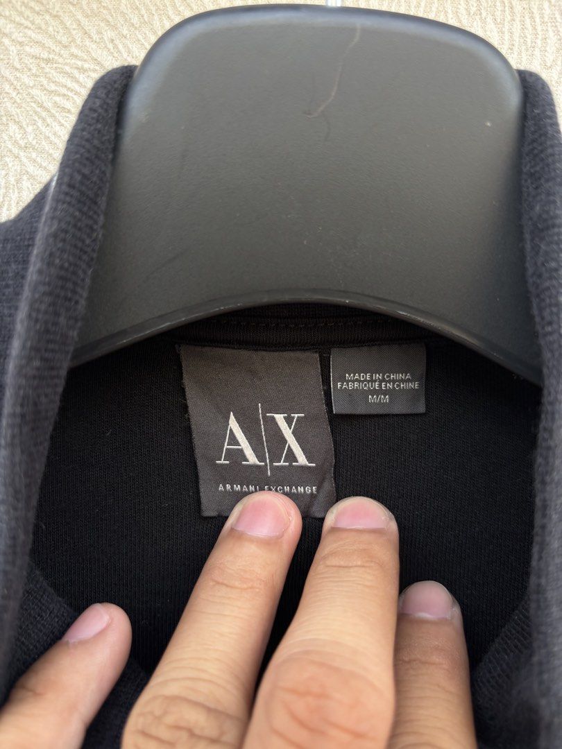 Armani Exchange Track Jacket (Category: Coats, Jackets and Outerwear) located in Baybay. Submitted by thrift.ed2023 (Listing ID 1469625358, Image 3). Description: Armani Exchange Track Jacket Medium to Large 21x28 No Issue Need Wash Good as New .