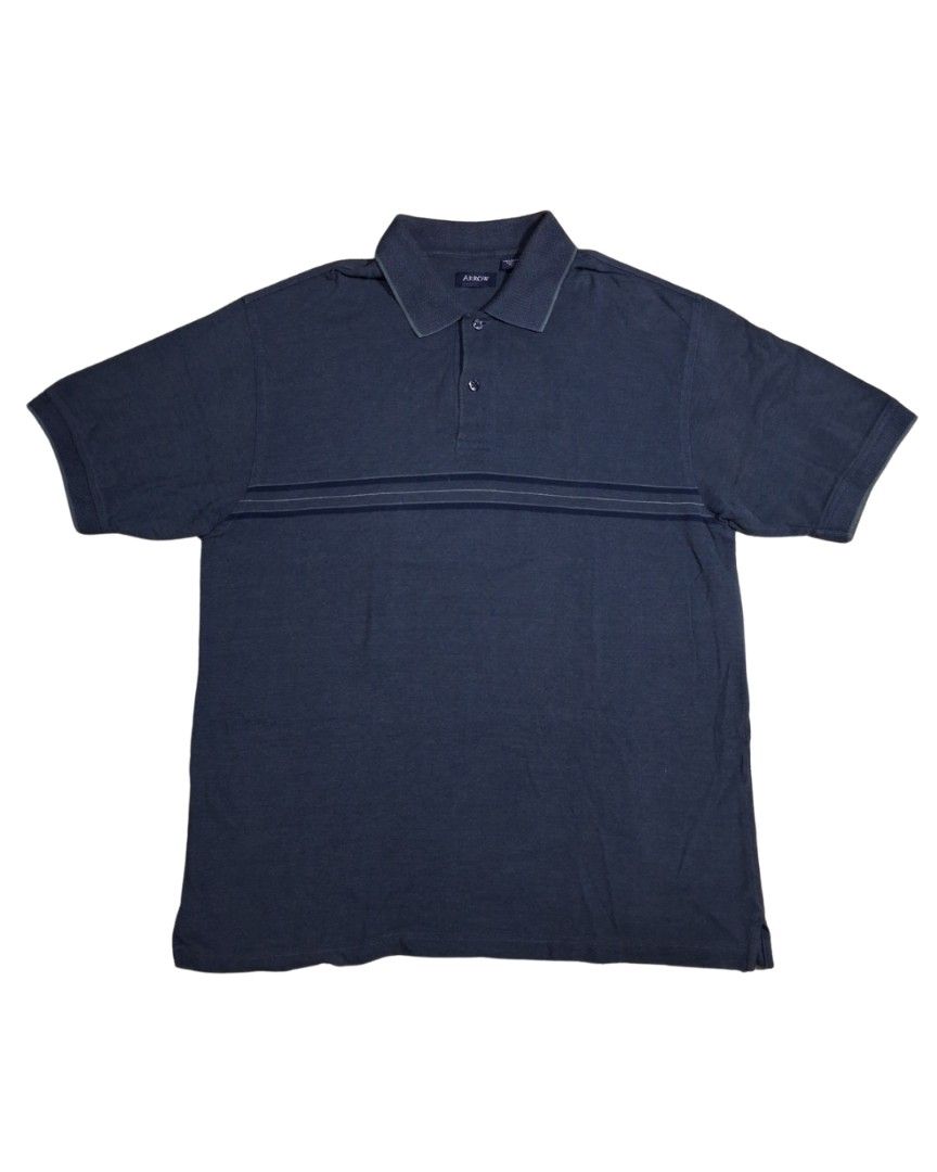 Arrow Polo Shirt (Dark gray) (Category: Tshirts & Polo Shirts ) located in General Mariano Alvarez. Submitted by klasiko.19 (Listing ID 1469690716, Image 1). Description: Arrow Polo Shirt (Dark gray) • Condition: Excellent 9/10 - Minimal signs of wear, very good overall condition. • Material: 100% Cotton • Size: M (Tag), Can fit up to Large • Pit-to-pit: 22" • Length: 29".