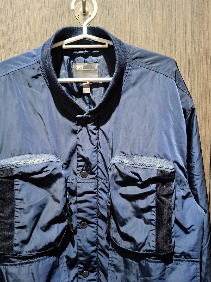 ASOS FW21 Oversized Utility Bomber Jacket (Category: Coats, Jackets and Outerwear) located in Pasig City. Submitted by coveted.mnl (Listing ID 1469657404, Image 2). Description: Guaranteed Authentic📌 Best fit to: Xl Width : 23 Length : 29 (MEASURED BY INCHES) 9.5/10 overall condition No issues or flaws in fabric Retailed for $70 (P4,410) • P1200 Slightly negotiable • Pasig City meet up • Open for COD Via Lalamove or Grab • J&T courier Message us