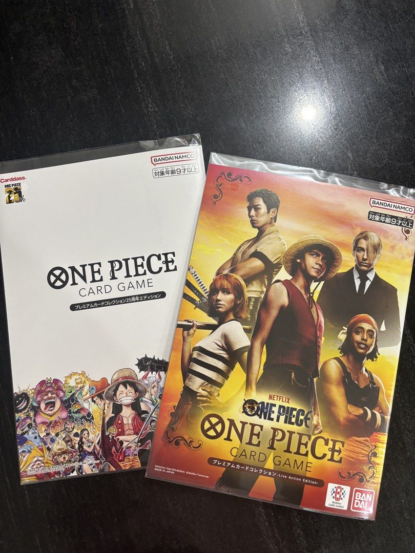 Assorted characters (Category: Raw Singles) located in Muntinlupa City. Submitted by bagaholicmom (Listing ID 1469601038, Image 1). Description: 💯 LEGIT! One piece 25th anniversary premium collection- Php 8,000 One piece live action edition premium card collection- Php 7,000 Sealed booklet Complete set Mop: bank transfer / gcash Available for pickup within MM Courier outside MM Mop: gcash bank transfer Own pickup arrangement within MM Courier se