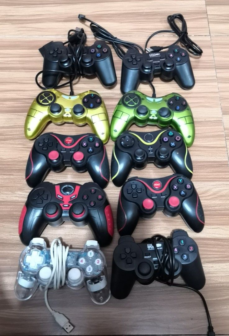 Assorted Wired Game Controllers – Decluttering Sale (As Is) (Category: Controllers) located in Pasig City. Submitted by tagkaro (Listing ID 1469627758, Image 1). Description: Decluttering Sale! Assorted wired game controllers na padala lang from abroad. Iba't ibang kulay at design. AS IS – UNTESTED, hindi pa nasusubukan kung gumagana lahat. Perfect for repair, replacement, or collection. 📌 Sold as is, no guarantee. 📌 Please manage your expectat
