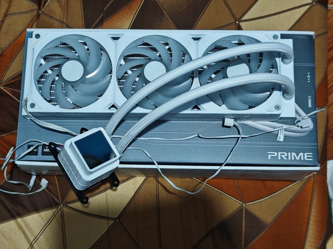 Asus Prime LC 360 ARGB AIO (Category: Computer Parts) located in Malabon City. Submitted by daywalker14 (Listing ID 1469747012, Image 2). Description: Forsale Only Asus Prime LC 360 ARGB AIO for only P5,000 Bought it last year for 7k+ Condition -used like new -no issue -fans & radiator always are cleaned & maintained -complete brackets & accessories Location Malabon City .