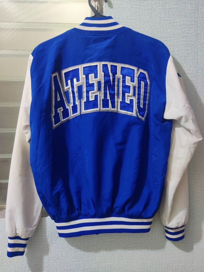 Ateneo Varsity Jacket (Category: Coats, Jackets and Outerwear) located in Pasig City. Submitted by shiyenaaa (Listing ID 1469668708, Image 2). Description: ATENEO VARSITY JACKET GOOD CONDITION 500 PHP (NEGOTIABLE) SIZE: S 📍PASIG CITY.