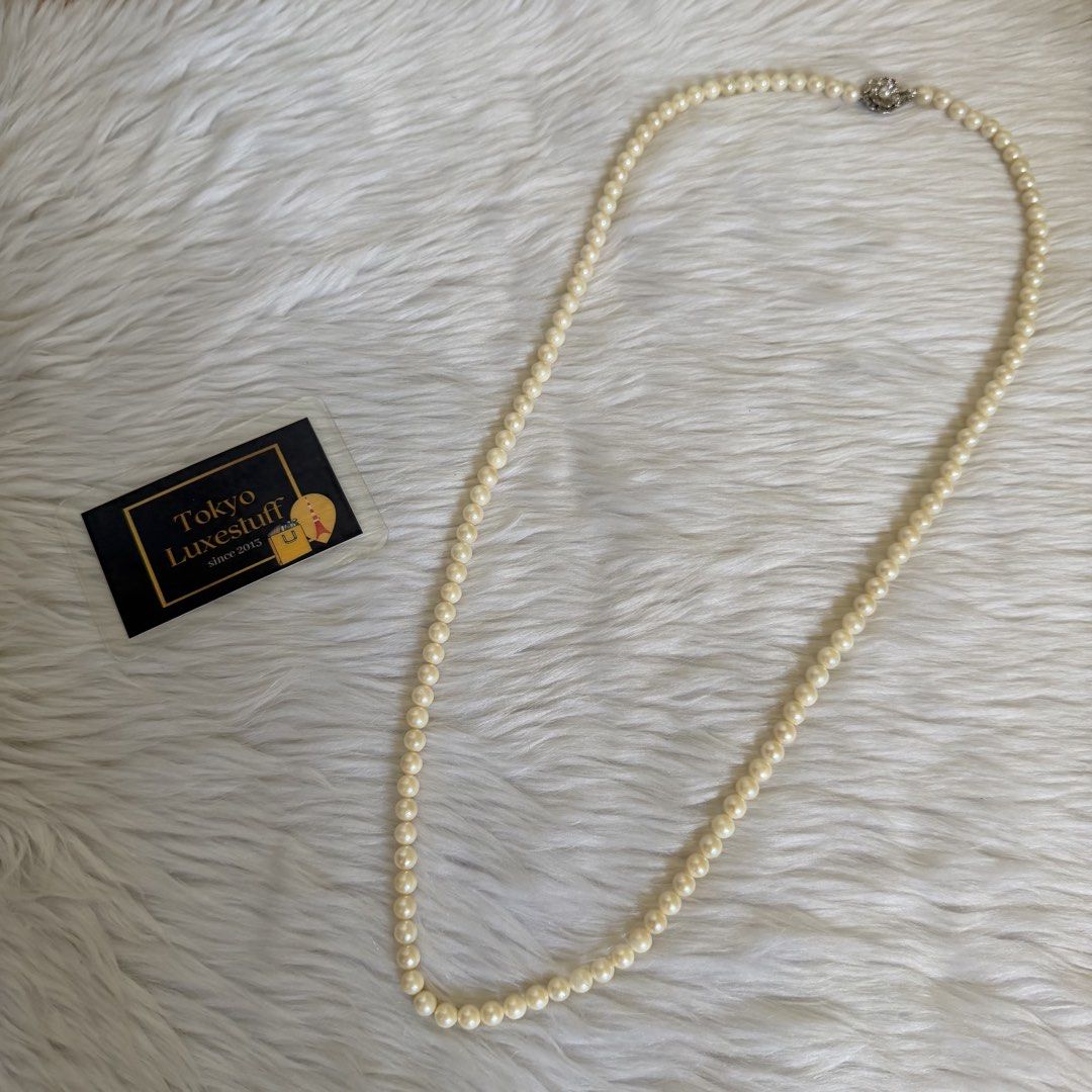 Authentic Akoya Pearl Long Necklace 83cm (Category: Luxury Accessories) located in Quezon City. Submitted by tokyoluxestuff2013 (Listing ID 1469671071, Image 1). Description: ❤️Authentiic Akoya Pearl Long Necklace Japan 83cm 10,500.