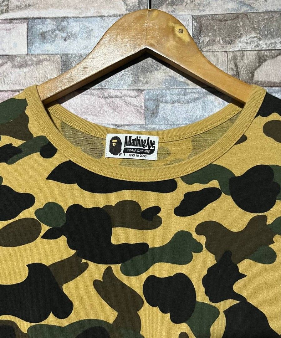 AUTHENTIC BAPE CAMO SLEEVELESS SHIRT (Category: Tshirts & Polo Shirts ) located in Caloocan City. Submitted by wewearworn (Listing ID 1469613187, Image 3). Description: Large Best Fit 23 x 32 Excellent No Issues 9.5/10 Color Rate.