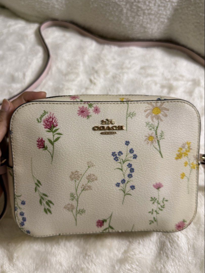 AUTHENTIC Coach Mini Camera Bag with Spaced Wildflower Print (Category: Cross-body Bags) located in Tarlac. Submitted by mechaellat (Listing ID 1469706472, Image 3). Description: 100% Authentic, Money back guaranteed if proven fake. Condition: Used-Like New (no damage).