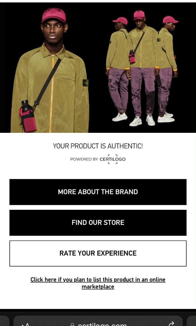 AUTHENTIC JOGGING PANT STONE ISLAND (Category: Activewear) located in Cagayan de Oro. Submitted by prieyaazenia_30 (Listing ID 1469754877, Image 1). Description: AUTHENTIC JOGGING PANT STONE ISLAND, SIZE LARGE ON TAG NO ISSUE.