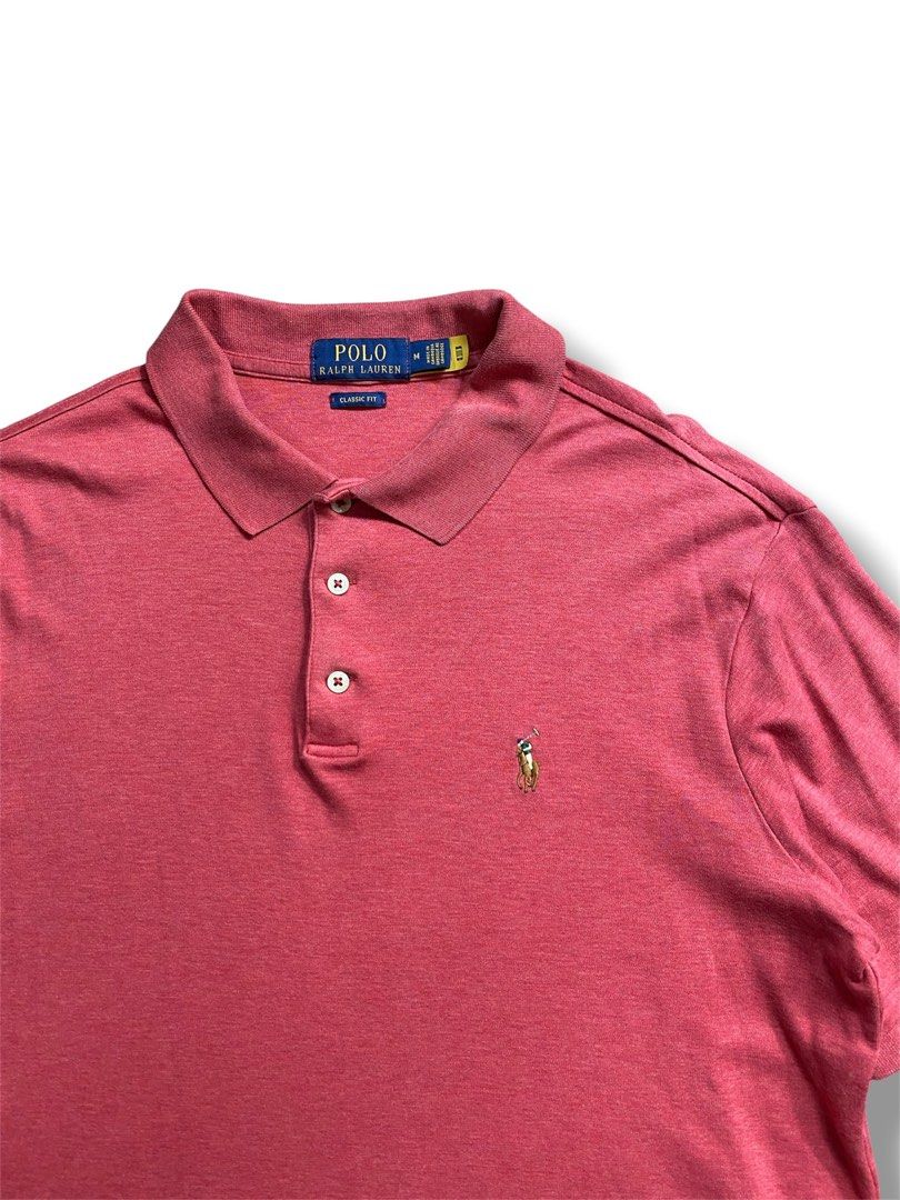 Authentic Polo Ralph Lauren Tri-Color Small Pony (Category: Tshirts & Polo Shirts ) located in Tabaco. Submitted by thriftyarchives (Listing ID 1469636366, Image 2). Description: Authentic+ Complete tags with Scannable QR Code Vgood Condition/Color rate: 9.9/10 size M on tag 22x27in. has pinholes sa likod (check pic).
