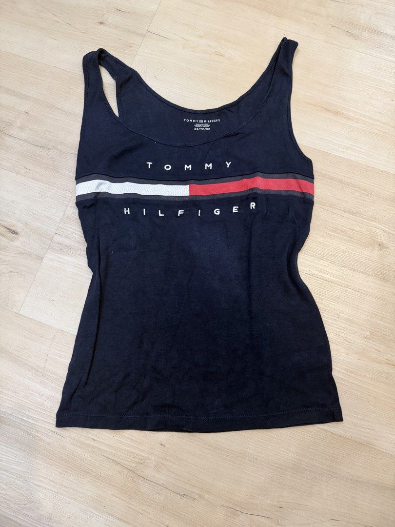 authentic tommy hilfiger navy blue tank top (Category: Sleeveless) located in Manila. Submitted by _____car0usell (Listing ID 1469683491, Image 1). Description: - authentic, bought in Vegas.