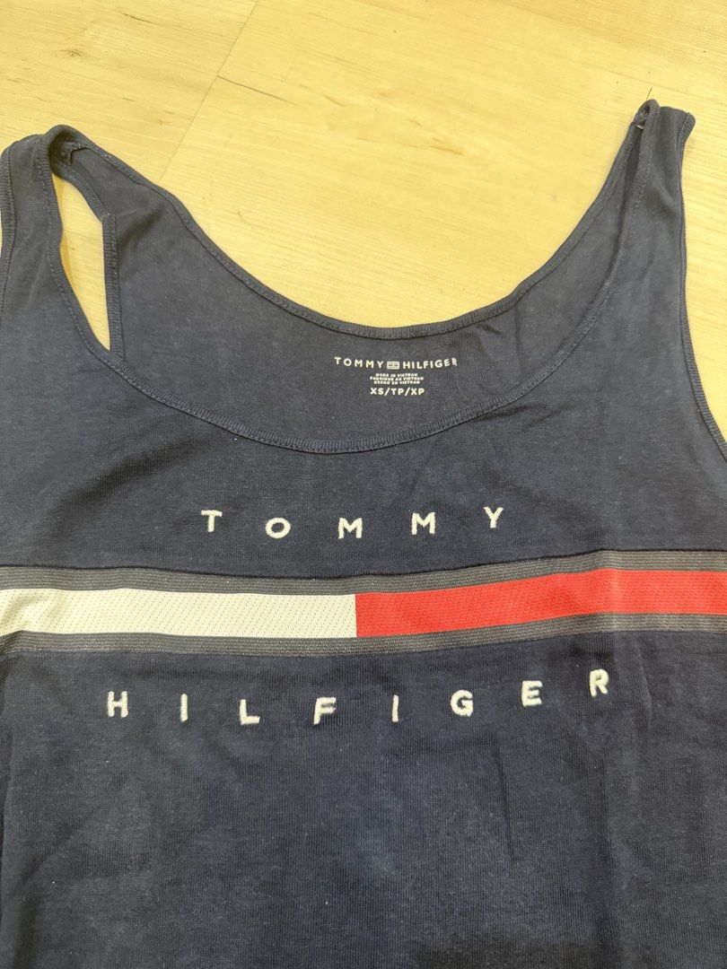 authentic tommy hilfiger navy blue tank top (Category: Sleeveless) located in Manila. Submitted by _____car0usell (Listing ID 1469683491, Image 2). Description: - authentic, bought in Vegas.