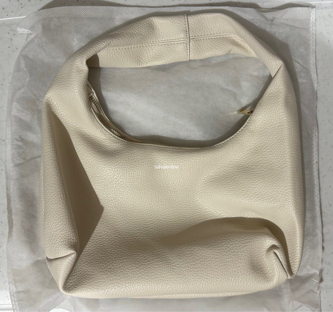 aztrid small hobo bag (cream) (Category: Shoulder Bags) located in Manila. Submitted by fullvalentine (Listing ID 1469615600, Image 2). Description: wts lfb aztrid small hobo bag (cream) - gold hardware - with original white dust bag.