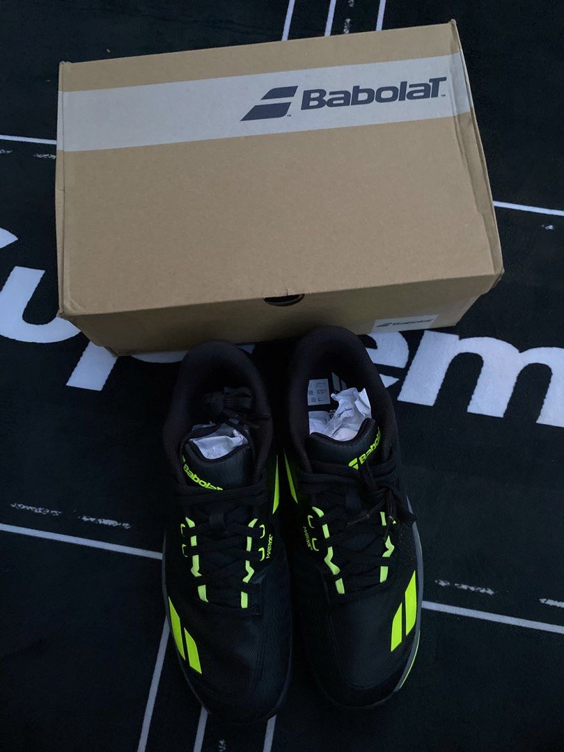 Babolat jet mach 4 (Category: Other Sports Equipment and Supplies) located in Manila. Submitted by ejothegod (Listing ID 1469728881, Image 2). Description: FOR SALE‼️ Babolat Jetmach 4 Sand Grass Men 7k BELOW SRP🔻size 9US -All brandnew/Authentic -On hand -Dm me for other picture 📍Calamba Laguna 📦Meetup, lalamove or jnt/lbc￼.