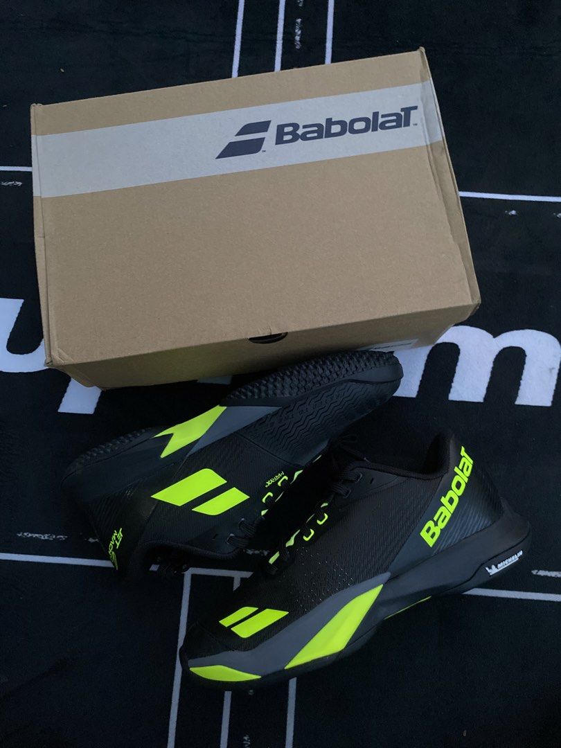 Babolat jet mach 4 (Category: Other Sports Equipment and Supplies) located in Manila. Submitted by ejothegod (Listing ID 1469728881, Image 1). Description: FOR SALE‼️ Babolat Jetmach 4 Sand Grass Men 7k BELOW SRP🔻size 9US -All brandnew/Authentic -On hand -Dm me for other picture 📍Calamba Laguna 📦Meetup, lalamove or jnt/lbc￼.