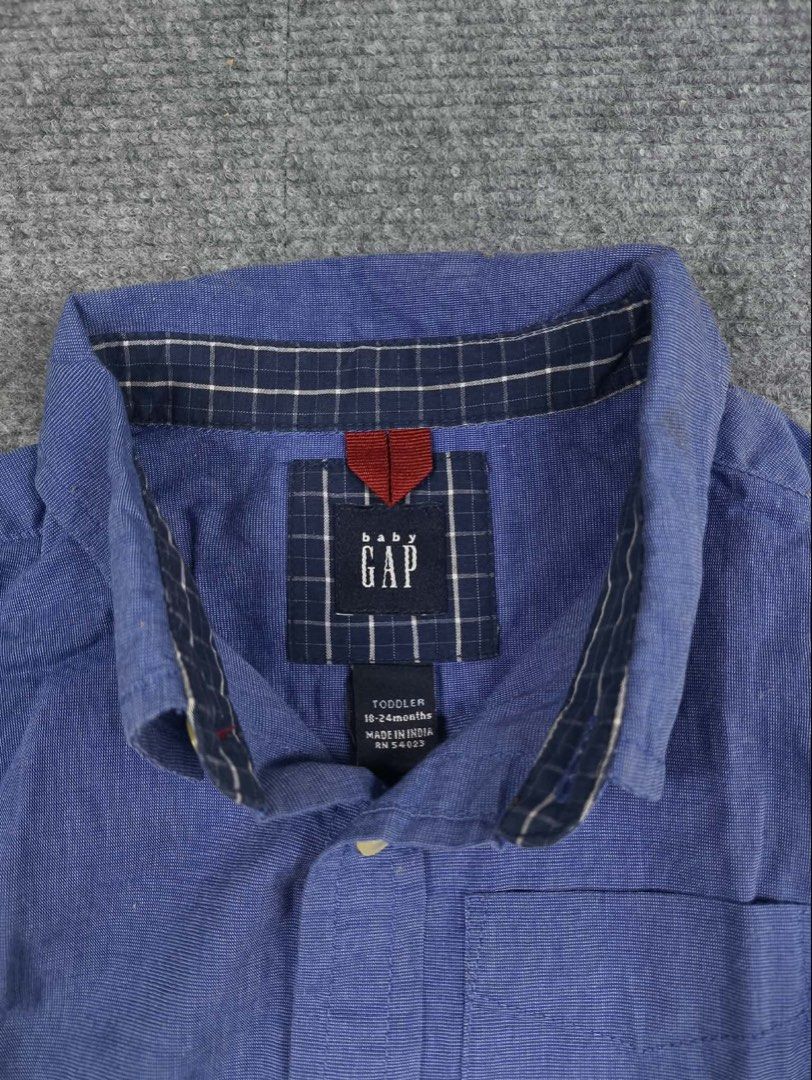 Baby Gap Button Down Long-sleeves (Kids) (Category: Babies & Kids Fashion) located in Manila. Submitted by secondhand.stories.ph (Listing ID 1469736298, Image 2). Description: Baby Gap Button Down Long-sleeves (Kids) Excellent Condition 2T (1-2YR OLD) 200 +SF.