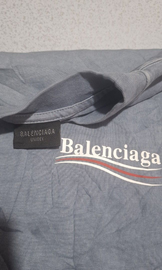 Balenciaga Political Campaign (Category: Tshirts & Polo Shirts ) located in Manila. Submitted by mcqynnthyrift (Listing ID 1469613088, Image 3). Description: 🔥 BALENCIAGA POLITICAL CAMPAIGN 🔥 📌 XS on tag 📏 23 x 29 ✨ Good condition ❌ No crack print — clean prints! 📍 Location: Davao del Sur area 🚚 Shipping available 💬 PM if interested!.