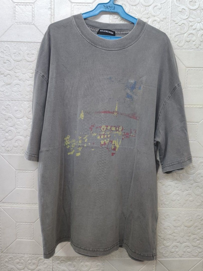 Balenciaga Washed Distressed Paris Night (Category: Tshirts & Polo Shirts ) located in Cebu City. Submitted by south_thrift (Listing ID 1469619019, Image 1). Description: 23" X 28" Dimensions.