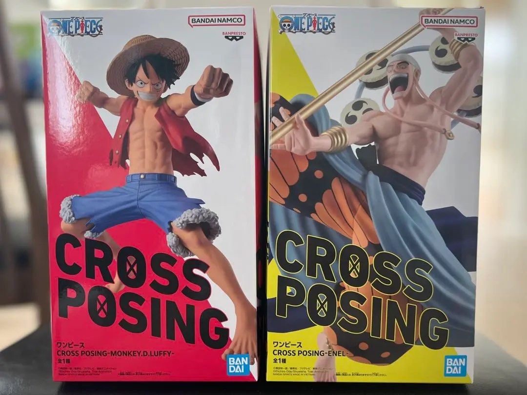 Set Banpresto One Piece Cross Posing Luffy Enel Figures (Category: Figurines & Statues) located in Cagayan de Oro. Submitted by erica2000 (Listing ID 1469590925, Image 1). Description: - Authentic Banpresto One Piece Cross Posing series figures - Includes both Monkey D. Luffy and Enel - Brand new and mint in original boxes - Highly detailed with dynamic poses - Perfect addition for One Piece fans and figure collectors - Mode of payment and shippi