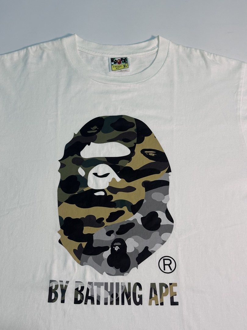Bape Big Head 1st Crazy Camo Tee (Category: Announcements) located in Cagayan de Oro. Submitted by _thriftcultureph (Listing ID 1469708153, Image 2). Description: Bape Big Head 1st Crazy Camo Tee Guaranteed Authentic ( Money Back If Fake ) Size Xl Excellent Condition No Flaws.