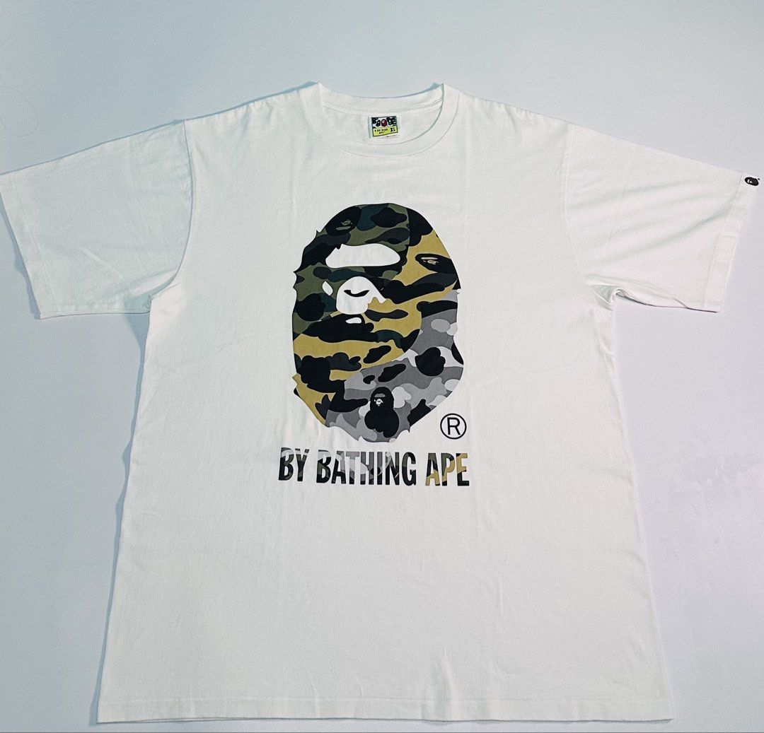 Bape Big Head 1st Crazy Camo Tee (Category: Announcements) located in Cagayan de Oro. Submitted by _thriftcultureph (Listing ID 1469708153, Image 1). Description: Bape Big Head 1st Crazy Camo Tee Guaranteed Authentic ( Money Back If Fake ) Size Xl Excellent Condition No Flaws.