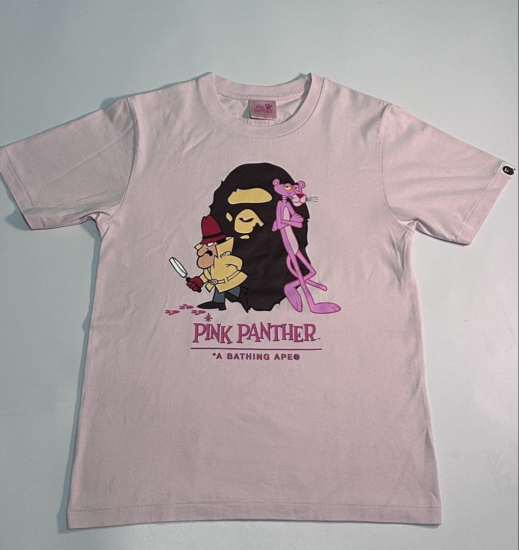 Bape Bighead X Pink Panther Tee (Category: Announcements) located in Cagayan de Oro. Submitted by _thriftcultureph (Listing ID 1469712601, Image 1). Description: Bape Bighead X Pink Panther Tee Guaranteed Authentic ( Money back if fake) Size small Ladies Excellent Condition No flaws.