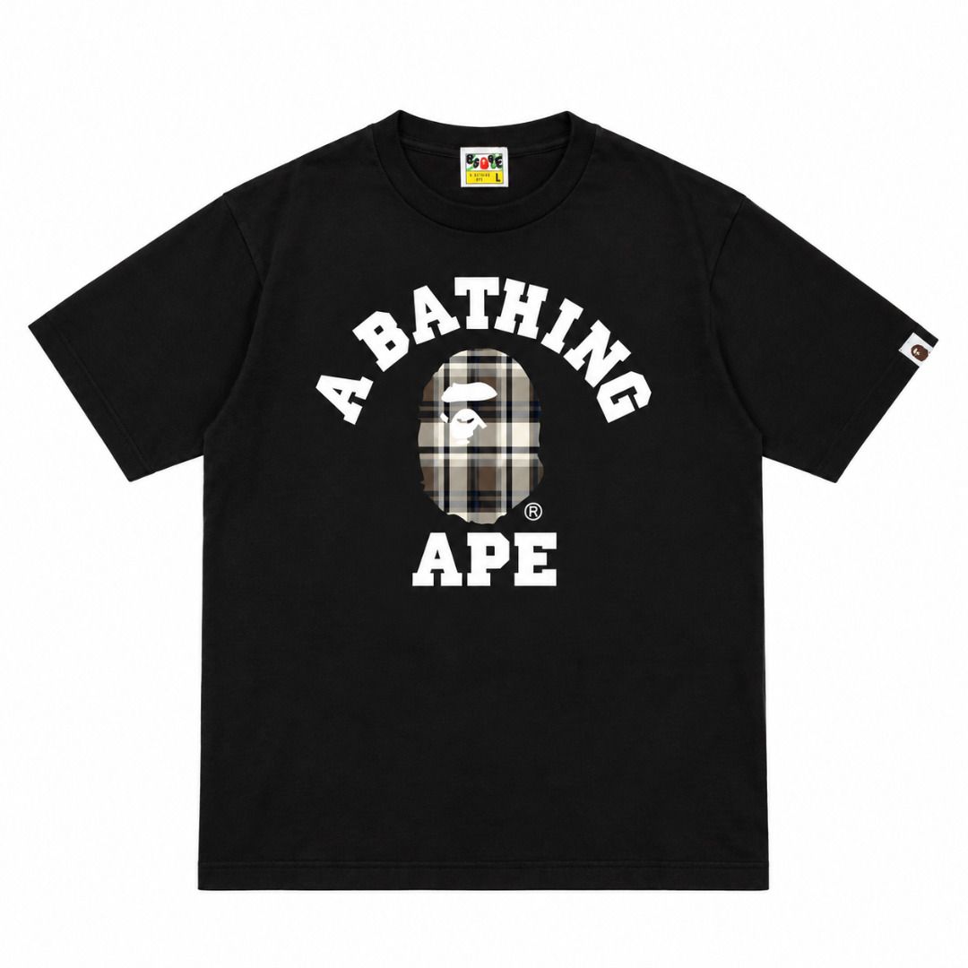 Bape Check College Tee (Category: Tshirts & Polo Shirts ) located in San Fernando. Submitted by fynder (Listing ID 1469638744, Image 3). Description: Bape Check College Tee Auth with tags and ziplock Available Sizes: S - XL Colorway : Black / White 💬 DM for more Photos or Size Chart 📦 Fast processing (Air cargo freight) 💬 More drops daily on IG: @fynder1 🔒 Buyer protection through Carousell — shop with confidence .