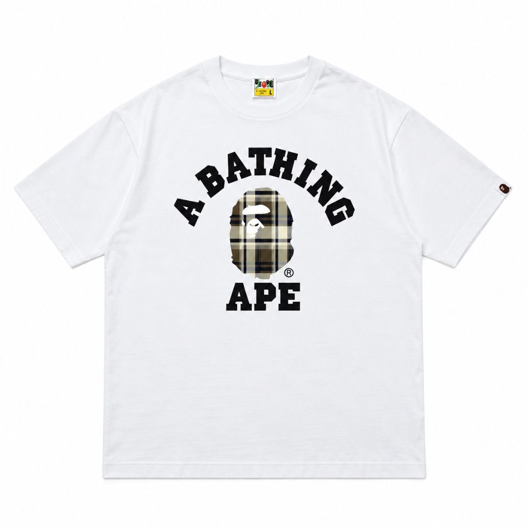Bape Check College Tee (Category: Tshirts & Polo Shirts ) located in San Fernando. Submitted by fynder (Listing ID 1469638744, Image 1). Description: Bape Check College Tee Auth with tags and ziplock Available Sizes: S - XL Colorway : Black / White 💬 DM for more Photos or Size Chart 📦 Fast processing (Air cargo freight) 💬 More drops daily on IG: @fynder1 🔒 Buyer protection through Carousell — shop with confidence .