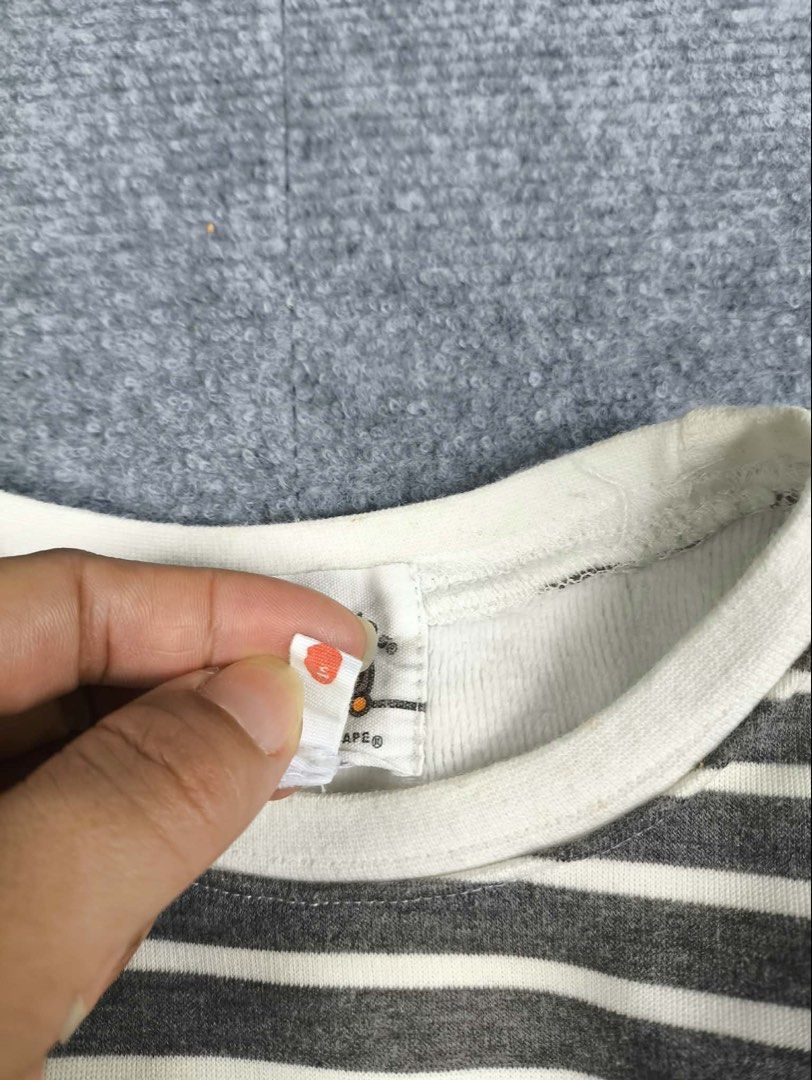 Bape Kids Long-sleeves (Category: Babies & Kids Fashion) located in Manila. Submitted by secondhand.stories.ph (Listing ID 1469734142, Image 3). Description: Bape Kids Long-sleeves Excellent Condition Size 90 (1-3YR OLD) 350 +SF.