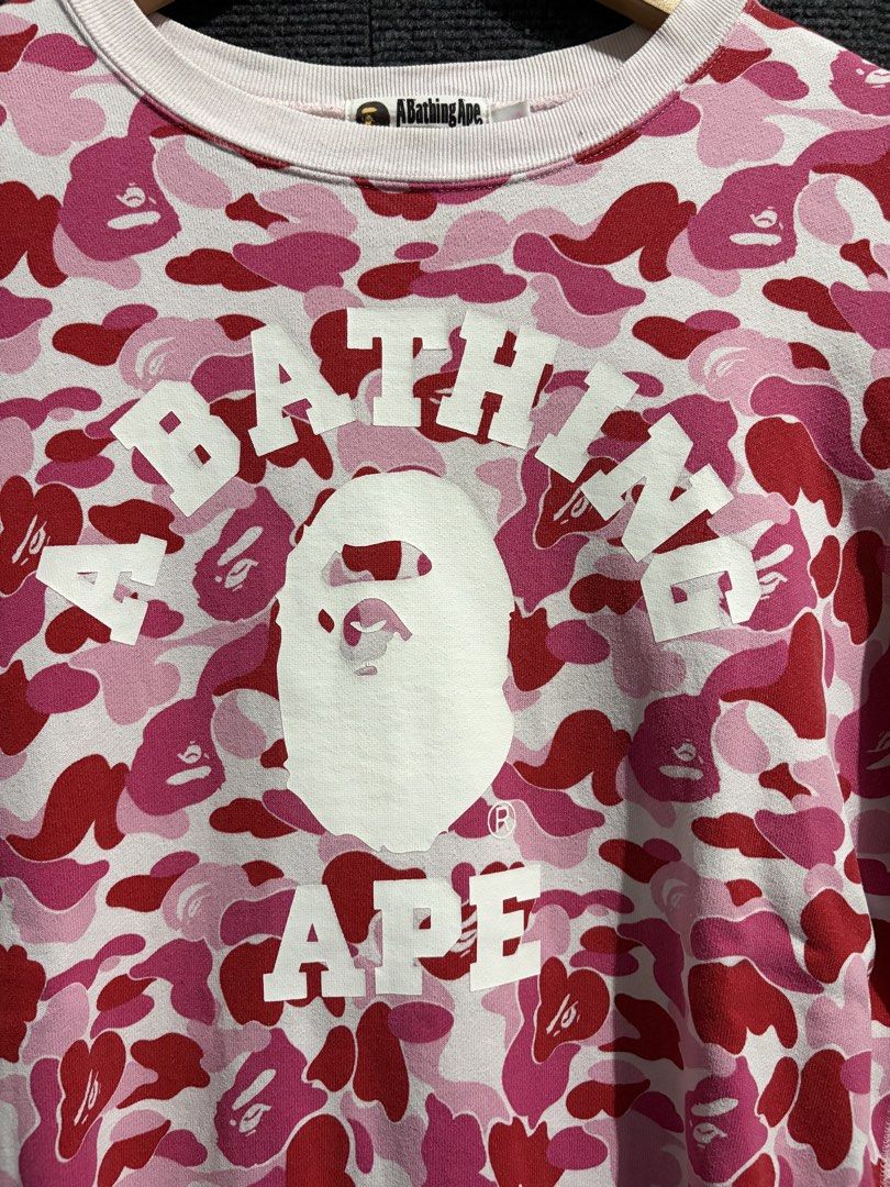 Bape pink camou (Category: Activewear) located in Baguio. Submitted by picksby_mik (Listing ID 1469734663, Image 2). Description: Light stain fits small mens.