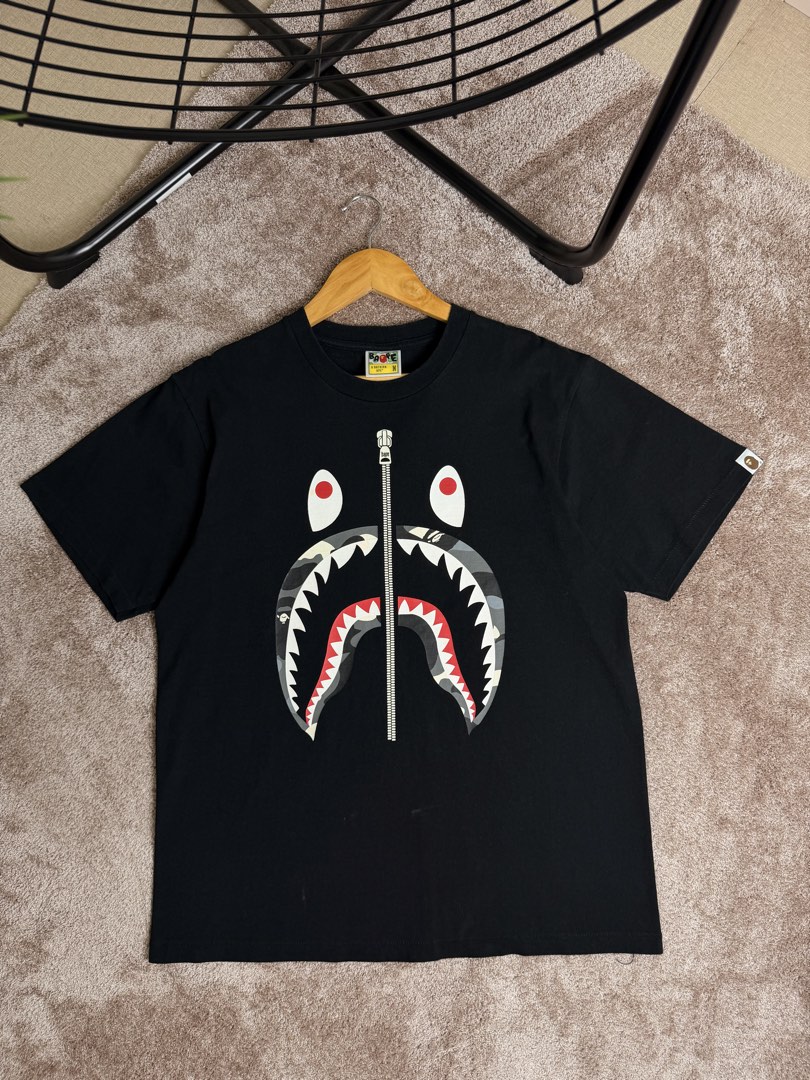 BAPE SHARK, Men's Fashion, Tops & Sets, Tshirts & Polo Shirts on Carousell