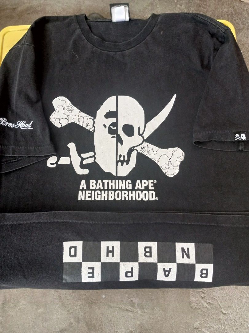 Bape x Neighborhood (Category: Announcements) located in General Santos City (Dadiangas). Submitted by heneralsantosthrift (Listing ID 1469598585, Image 1). Description: Fs ❗ Bape x Neighborhood off legit size L.
