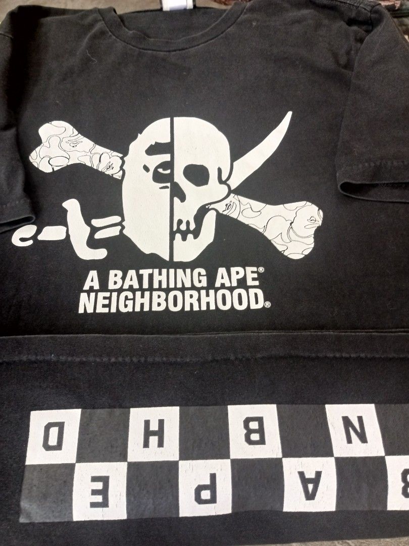 Bape x Neighborhood (Category: Announcements) located in General Santos City (Dadiangas). Submitted by heneralsantosthrift (Listing ID 1469598585, Image 2). Description: Fs ❗ Bape x Neighborhood off legit size L.