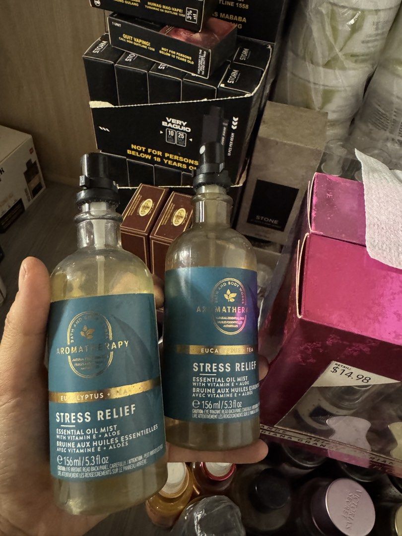 Bath & body works aromatherapy (Category: Fragrance & Deodorants) located in Manila. Submitted by zappy21 (Listing ID 1469674596, Image 1). Description: Pillow mist 250 each.