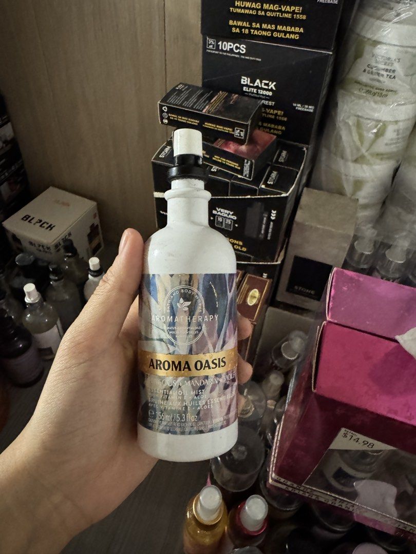 Bath & body works aromatherapy (Category: Fragrance & Deodorants) located in Manila. Submitted by zappy21 (Listing ID 1469674596, Image 2). Description: Pillow mist 250 each.