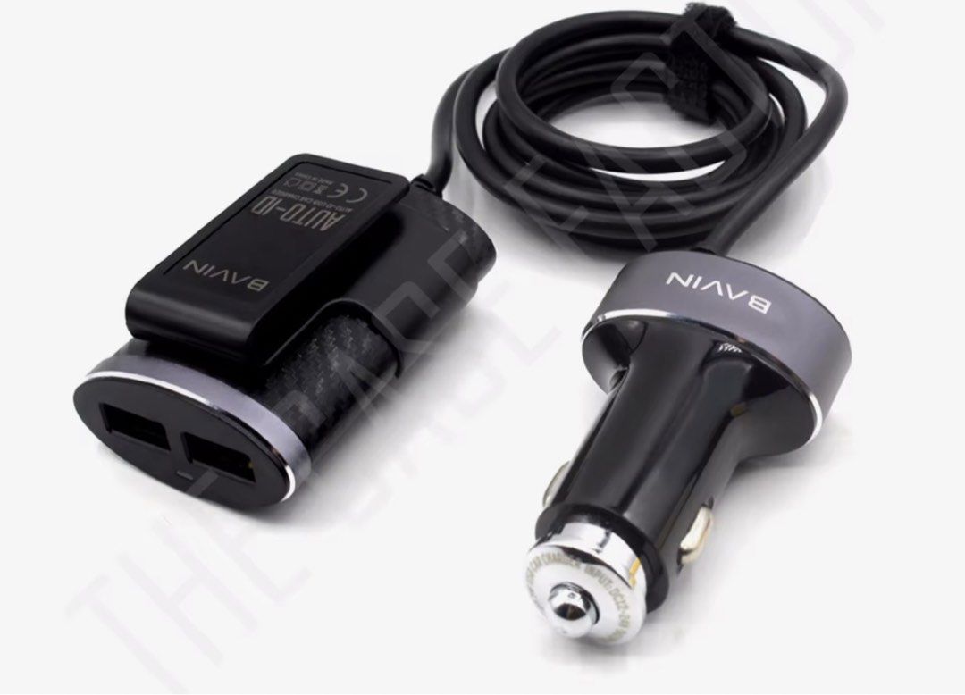 Bavin quick USB car charger 1 meter extension for backseat (Category: Audio, Video, Alarm and other Electronic Accessories) located in Cainta. Submitted by j.c.v_68 (Listing ID 1469642991, Image 1). Description: Length: 1 meter 25.5 W 4 USB 5.1 A *shipping fee shouldered by the buyer via lalamove, grab, j&t,etc. *payment via GCASH or bank transfer only Thank you! :).