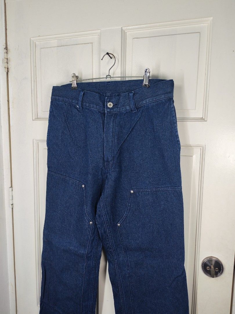 Beams double knee jeans japan (Category: Jeans) located in Manila. Submitted by potato.ph (Listing ID 1469703209, Image 2). Description: Beams double knee pants Large on tag Dimensions: Waist 32 Height 42 Inseam 31 Hem 9.