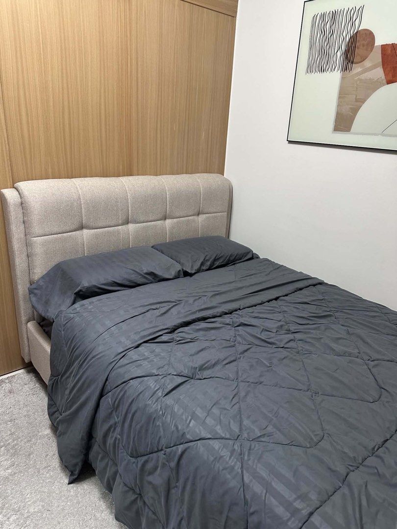 Bed frame Double size “54x75” (Category: Announcements) located in Paranaque City. Submitted by janell.marcos04 (Listing ID 1469730471, Image 2). Description: Aubrey LG BF Double 54”c75”.