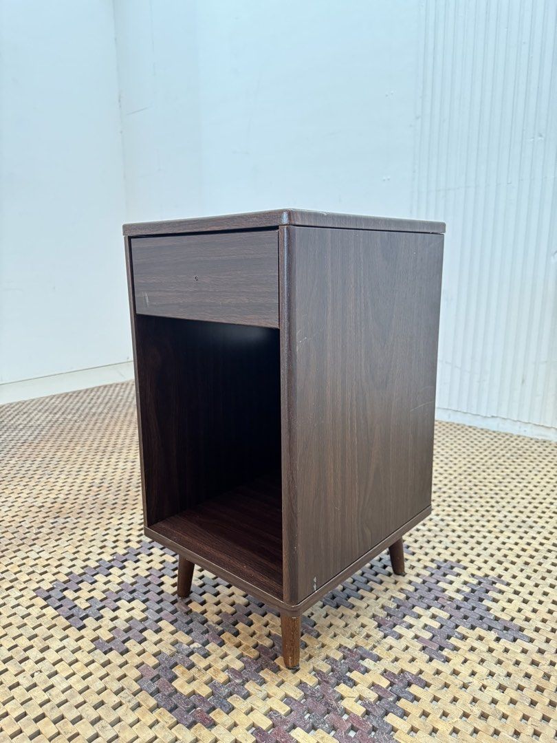 Bedside drawer (Category: Shelves, Cabinets & Racks) located in Quezon City. Submitted by matetdevis13 (Listing ID 1469757161, Image 3). Description: Bed Side Drawer with Outlet Price: 2,700 L12 x W14 x H22 In good condition Code JMD5-M137.