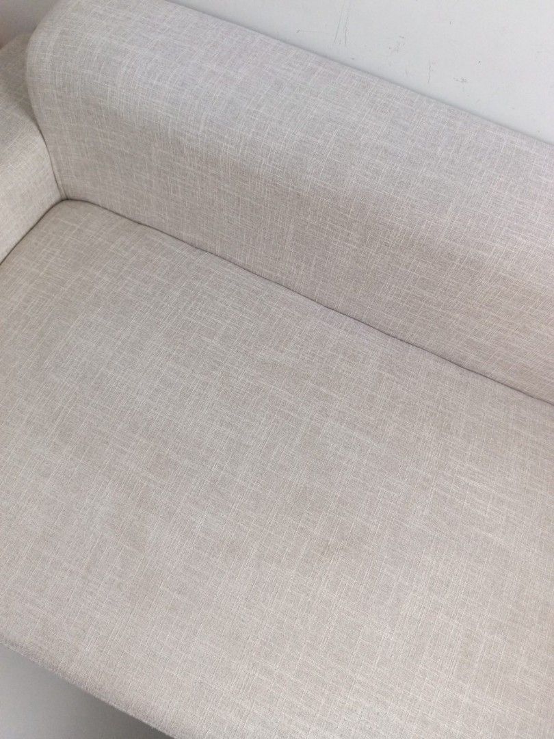 Beige L-shaped Fabric Sofa with Pillows (Category: Sofas) located in Santa Rosa. Submitted by iespanol0530573 (Listing ID 1469617797, Image 2). Description: 💰 Original price: ₱25,000 💵 Selling price: ₱18,000 negotiable 📍 Location: Santa Rosa, Laguna 📅 1 year old ✨ Condition: Good / well-maintained Still very sturdy and comfortable Foam is still firm — no sinking or sagging No tears or major damage Clean overall and perfect for a family home N