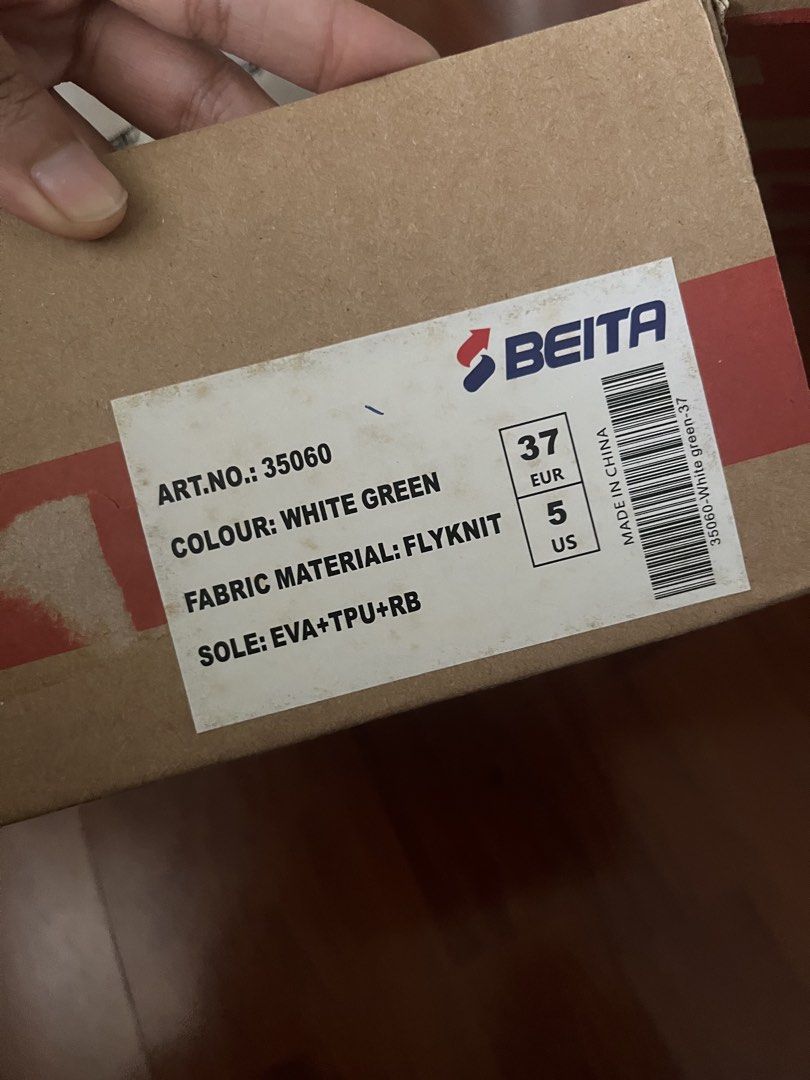 Beita Running Shoes (Category: Sneakers) located in Bulacan. Submitted by hnnhstrwbrr (Listing ID 1469750847, Image 3). Description: Brand New Beita Running Shoes mop: gcash mod: lalamove or j&t.