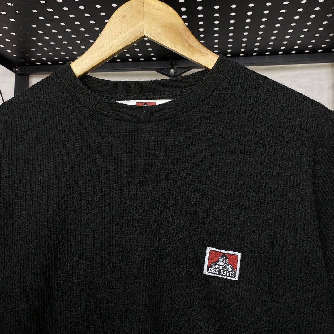 Ben Davis Waffle Knit Shirt (Category: Tshirts & Polo Shirts ) located in Cebu City. Submitted by cebuvntgvibes (Listing ID 1469601789, Image 2). Description: 18W x 28L (S-M) . Excellent condition. Nice slim fit. Tight neckline. No issue. . Mine ₱1,000+sf.