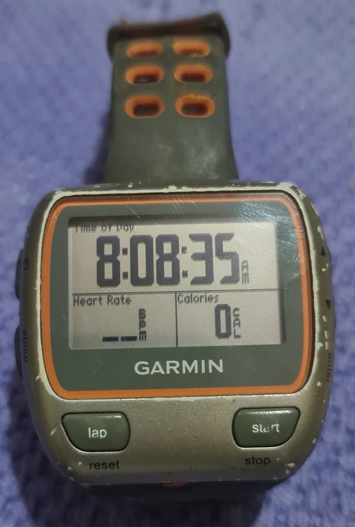 BIDDING: Garmin Forerunner 310XT (With Charger) | Fully Functional (Category: Wearables & Smart Watches) located in Gingoog City. Submitted by mhedingbyname (Listing ID 1469685729, Image 1). Description: Up for bidding is a classic, highly reliable Garmin Forerunner 310XT triathlete/running GPS watch. Great for anyone needing a rugged tracking device with excellent outdoor visibility. Fully tested and operational! Device Details & Status: • Softw