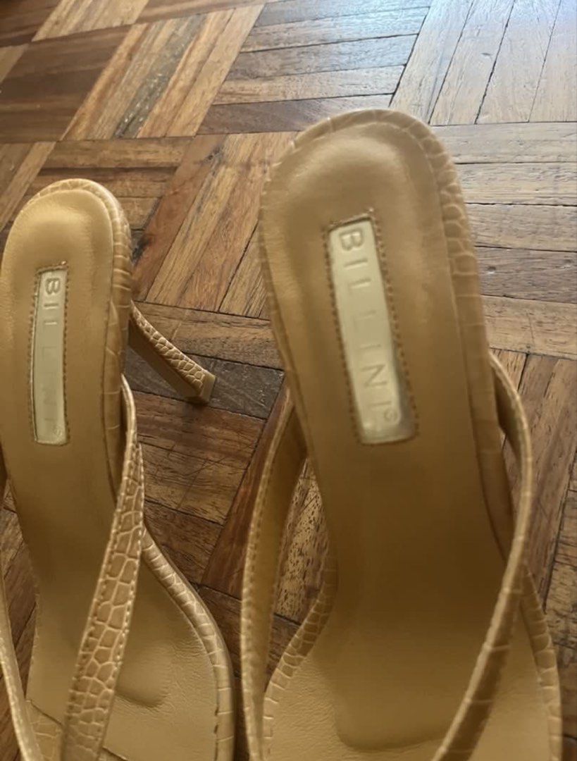 Billini Solana Crocodile Print Heels (Category: Heels) located in Makati City. Submitted by yoursecondbest (Listing ID 1469704460, Image 2). Description: 3 inches height. Size 38. Used once in a carpeted area. Can pass as new. Australian brand. No scrubs can pass as new. .