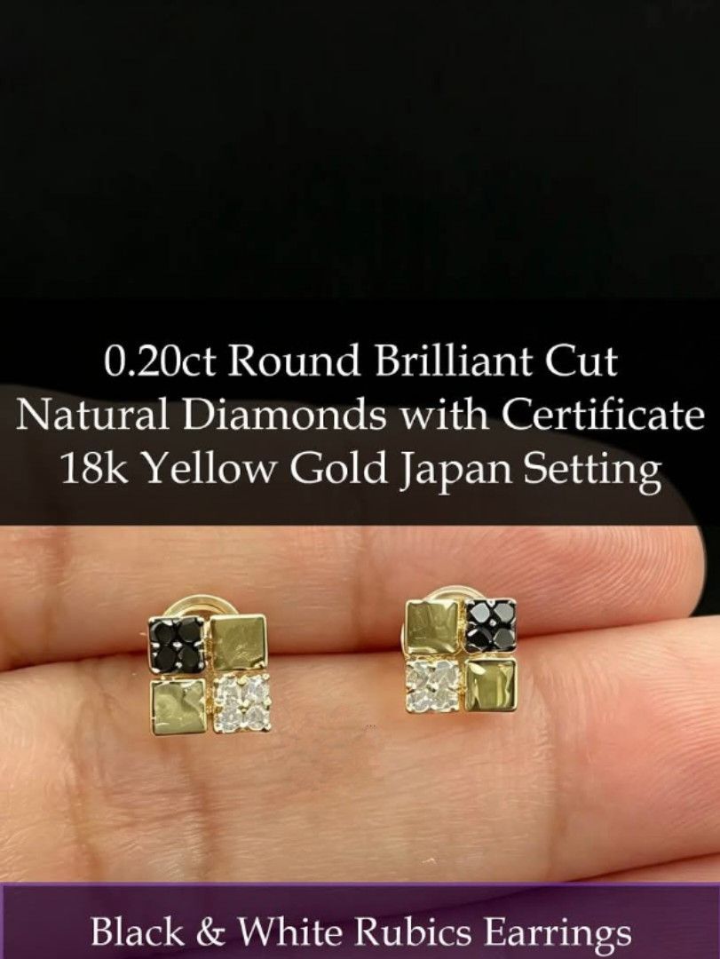 Black and white diamond square stud (Category: Necklaces) located in Malolos. Submitted by keenhorse_ef38ab (Listing ID 1469579964, Image 1). Description: Details are posted COD/COP VIA LBC 1,000 DOWNPAYMENT.