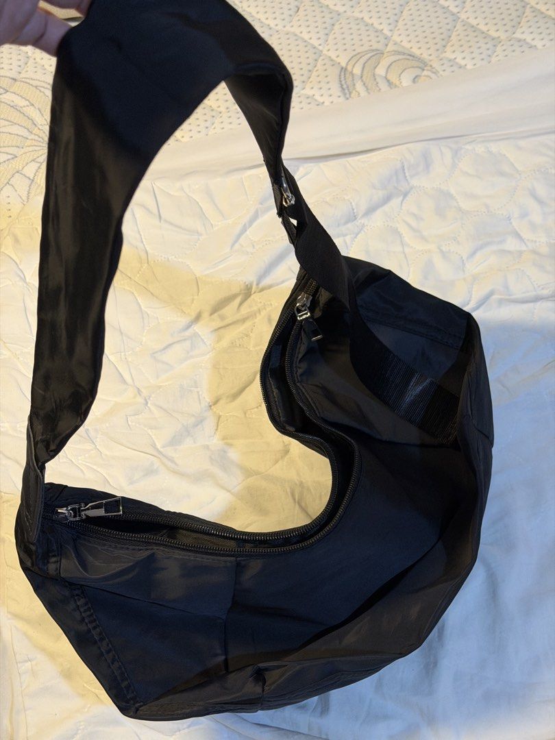 Black Multi-Pocket Nylon Shoulder Bag (Category: Shoulder Bags) located in Cebu City. Submitted by ednaspicks (Listing ID 1469693546, Image 2). Description: .
