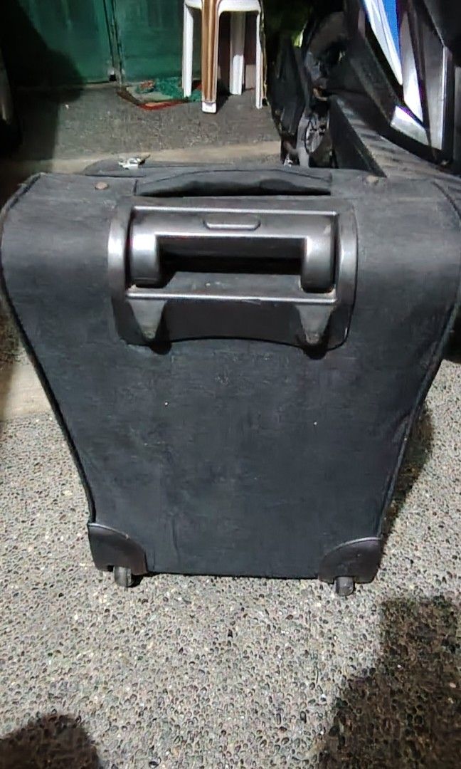 Black Outdoor Backpack with Ergonomic Back Support (Category: Backpacks) located in Pasig City. Submitted by mafsensor (Listing ID 1469725798, Image 3). Description: For sale Samsonite Luggage medium size and Sandugo backpack and small size luggage For only 2000 lahat na. Bawas kalat.