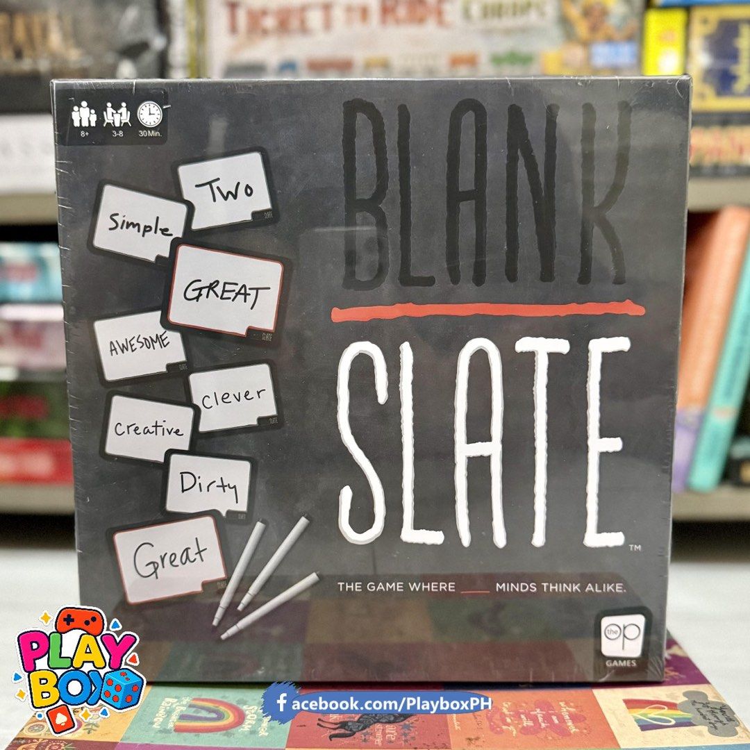 BLANK SLATE GAME (Category: Board Games & Puzzles) located in Quezon City. Submitted by playboxph (Listing ID 1469601327, Image 1). Description: .